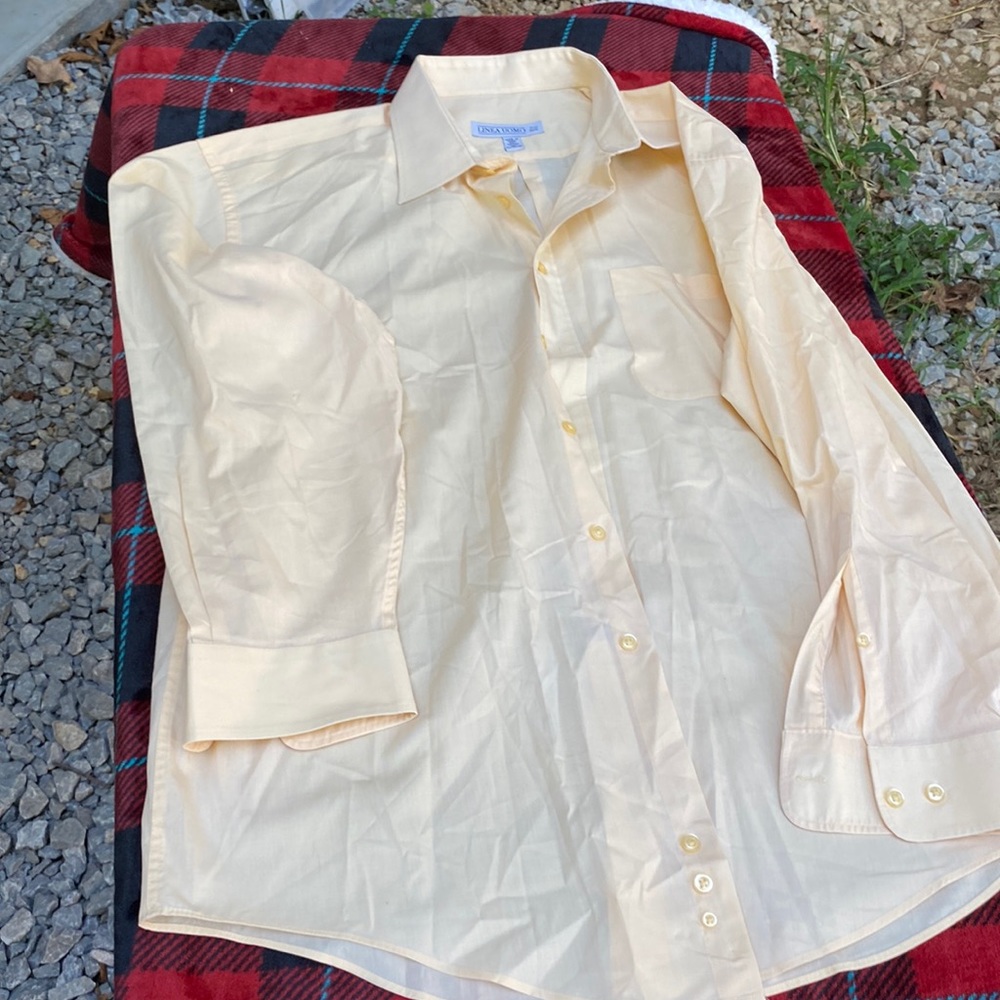 Linea uomo dress shirt button down. #168